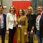 v.l.n.r.: Martin Hubinger (Vorstand Mensa Österreich), IV-Vizegeneralsekretärin Claudia Mischensky, Melina Schneider (WKÖ), Silvia Wirnsberger und Peter Berger (Vorstand Mensa Österreich)